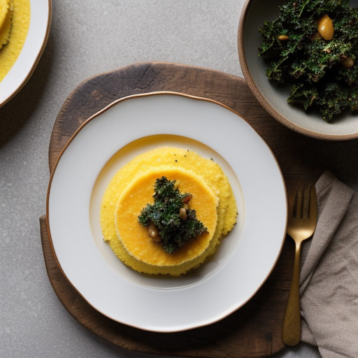 Polenta With Pumpkin & Kale recipe image
