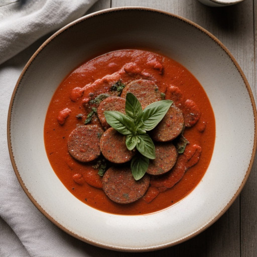 Polenta With Sausage and Tomato Sauce recipe image
