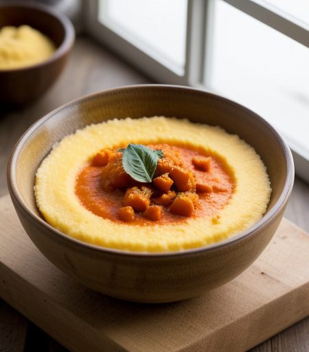Polenta With Tomato Sauce recipe image