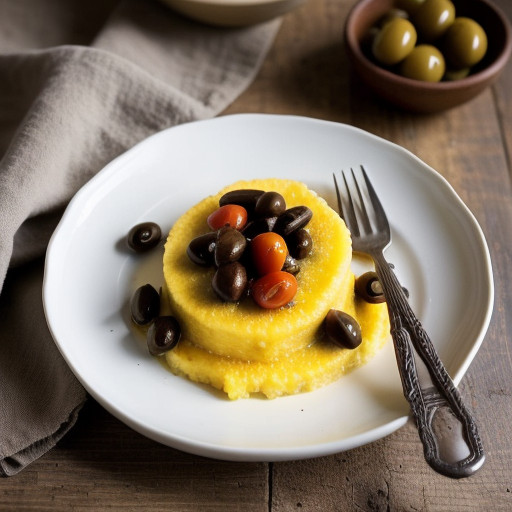 Polenta With Tomatoes & Olives recipe image
