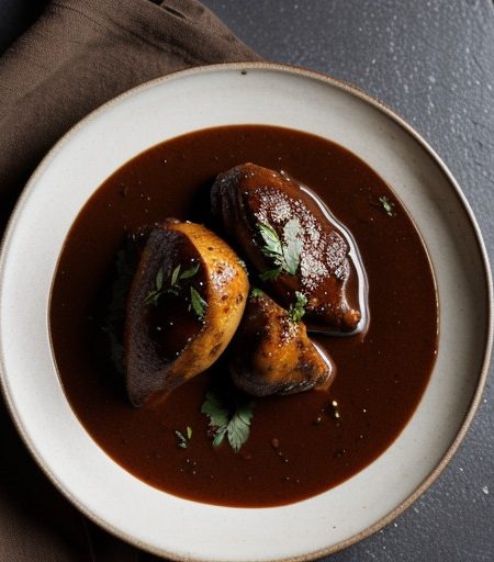 Pollo en Chocolate Sauce (Chicken Mole recipe image