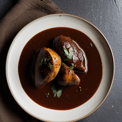 Pollo en Chocolate Sauce (Chicken Mole recipe image