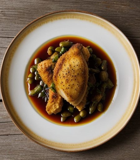Pollo en Vino Rojo recipe image