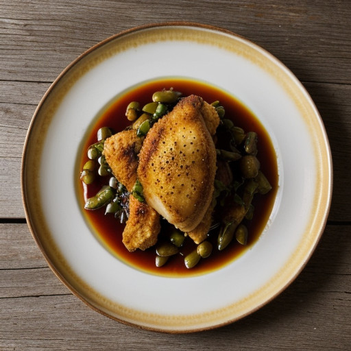 Pollo en Vino Rojo recipe image