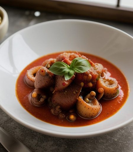 Polpo Con Salsa - Octopus With Tomato Sauce recipe image