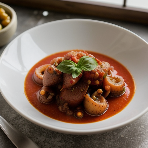 Polpo Con Salsa - Octopus With Tomato Sauce recipe image