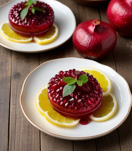 Pomegranate Lemon Syrup - Country Living recipe image