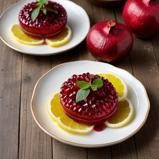 Pomegranate Lemon Syrup - Country Living recipe image