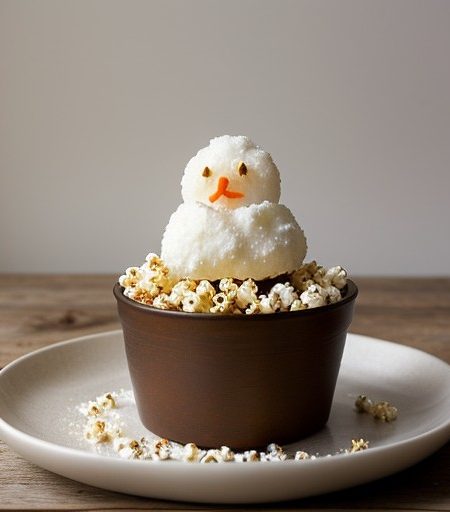Popcorn Snowmen recipe image