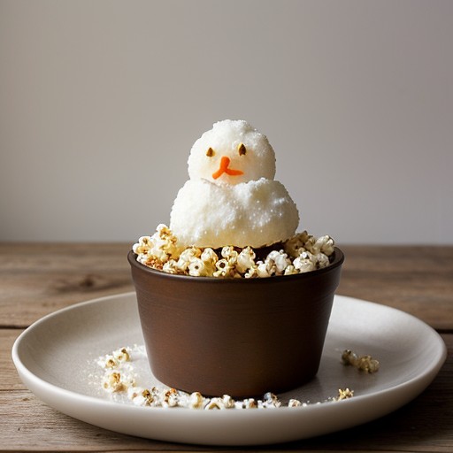 Popcorn Snowmen recipe image