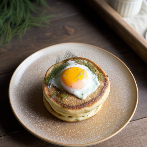 Popover Pancake With Smoked Salmon and Dill Butter recipe image