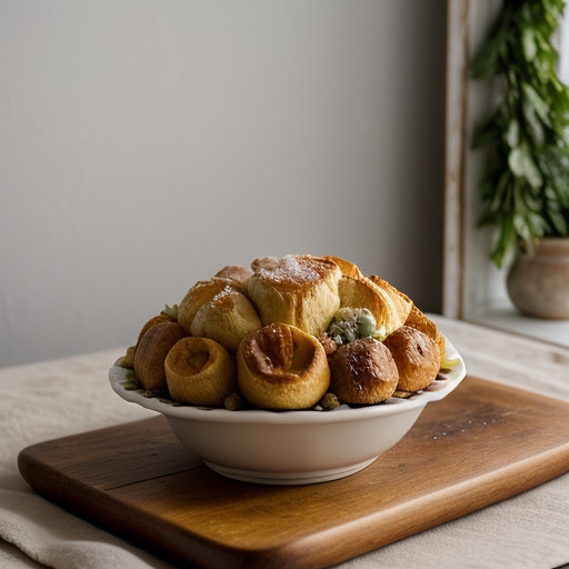Popover With Hot Turkey Salad recipe image
