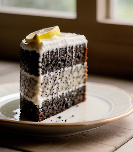 Poppy-Seed Cake With a Lemon Glaze recipe image