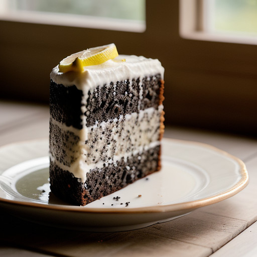 Poppy-Seed Cake With a Lemon Glaze recipe image