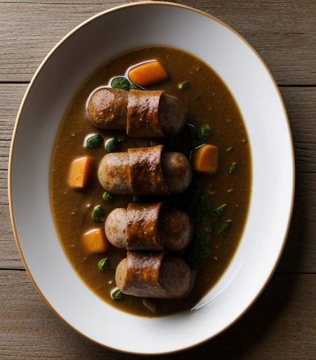 Porcini and Sausage Stew - Bon Appetit recipe image
