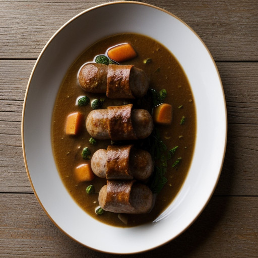 Porcini and Sausage Stew - Bon Appetit recipe image