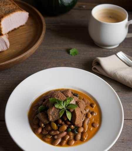 Pork & Bean or Courgette & Bean Goulash. recipe image