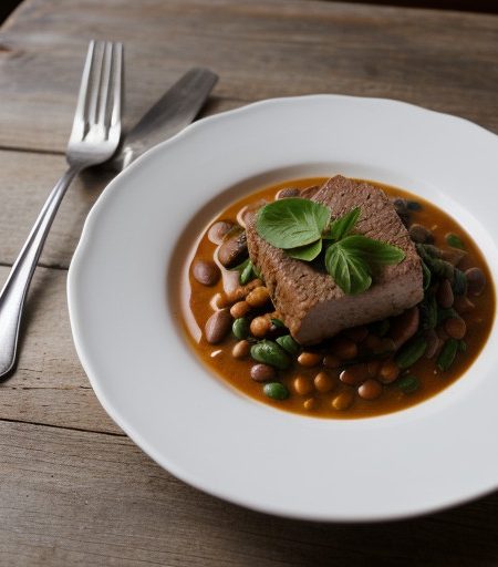 Pork & Bean or Courgette & Bean Goulash. recipe image