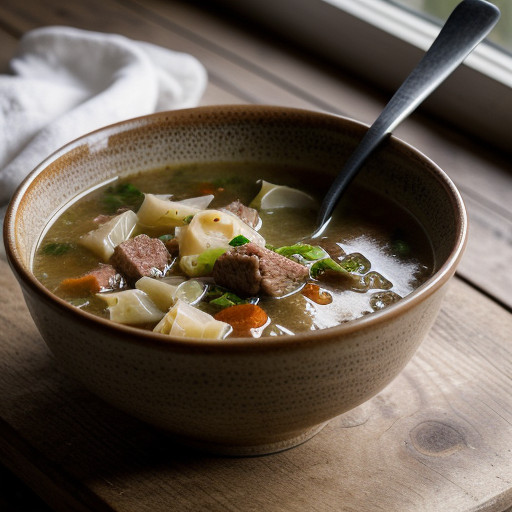 Pork & Cabbage Soup recipe image