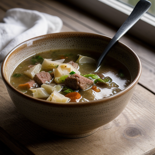 Pork & Cabbage Soup recipe image