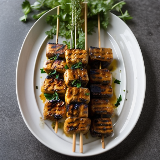 Pork, Chicken, and Shrimp Satay recipe image