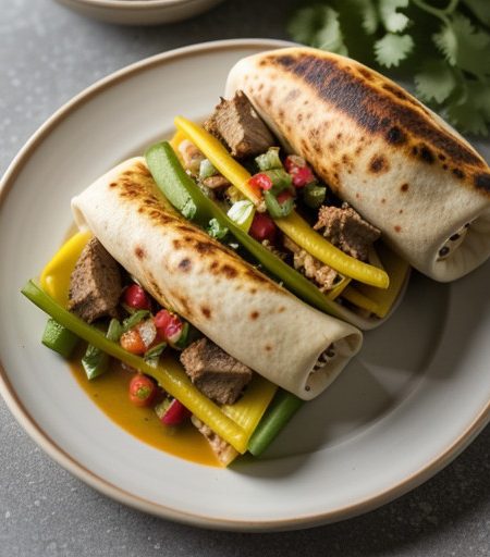 Pork & Chili Burritos recipe image
