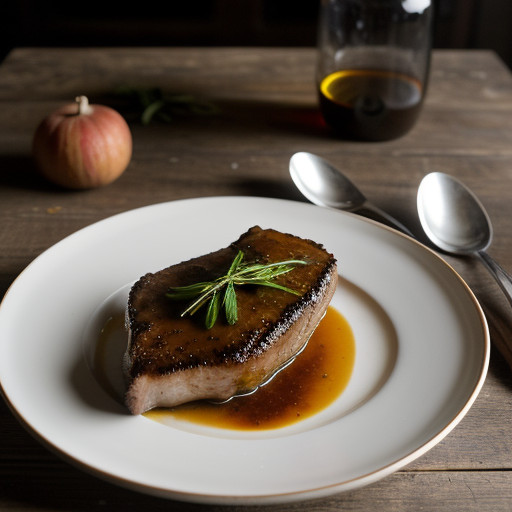 Pork Chop Braised in Madeira & Cider recipe image