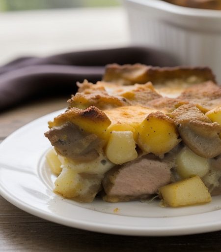 Pork Chop Potato Bake Casserole recipe image