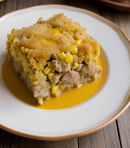 Pork Chop and Corn Stuffing Bake recipe image