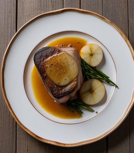 Pork Chops Baked With Apples recipe image