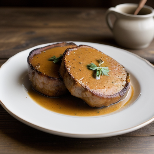 Pork Chops & Sweet Potato Gravy recipe image