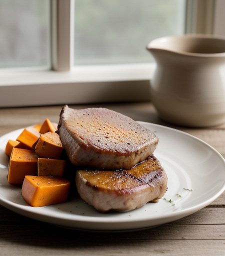 Pork Chops & Sweet Potatoes recipe image