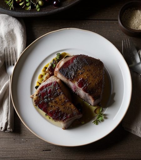 Pork Chops With Cranberries recipe image