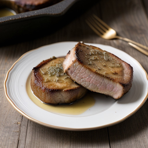 Pork Chops With Crust of Onions recipe image