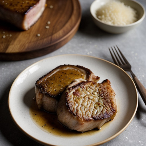 Pork Chops With Garlic and Onions (Suon Uop Hanh T recipe image