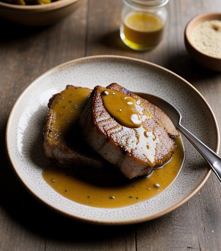 Pork Chops With Maple-Pecan Sauce recipe image