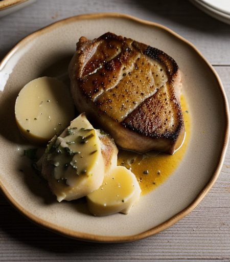 Pork Chops With Scalloped Potatoes recipe image
