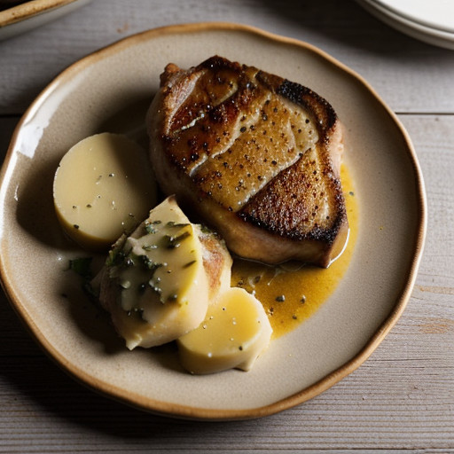 Pork Chops With Scalloped Potatoes recipe image