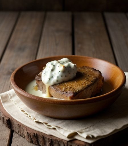 Pork Chops With Sour Cream & Caraway Sauce recipe image