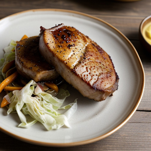 Pork Chops With Sweet & Sour Cabbage recipe image