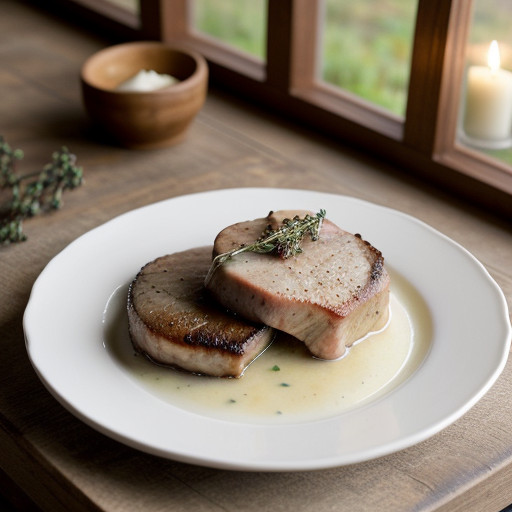 Pork Chops With Thyme & Apples recipe image