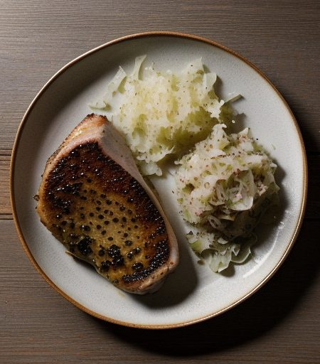 Pork Chops and Sauerkraut recipe image