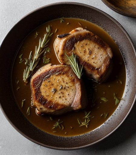 Pork Chops in Wine Sauce recipe image