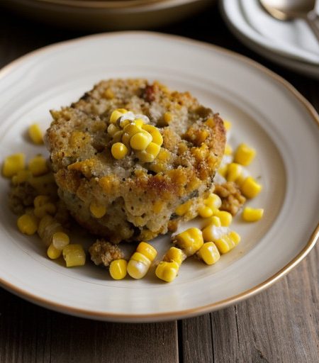 Pork & Corn Stuffing Bake recipe image