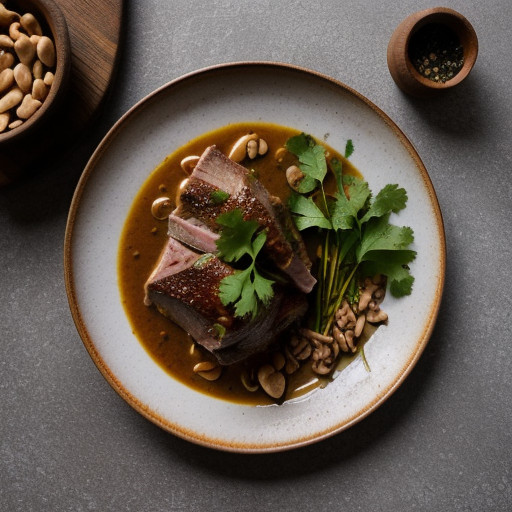 Pork Hock and Peanut Stew (Khuy Chan Lon Ham Voi Lac recipe image