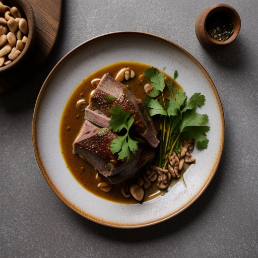 Pork Hock and Peanut Stew (Khuy Chan Lon Ham Voi Lac recipe image