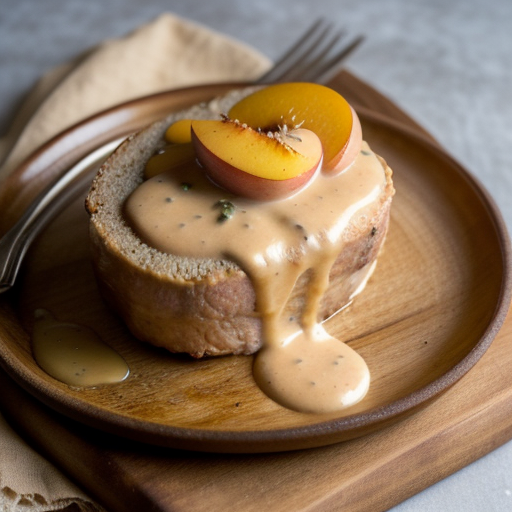 Pork Loin Dijon With Peach Sauce recipe image