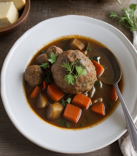 Pork Meatball Stew recipe image