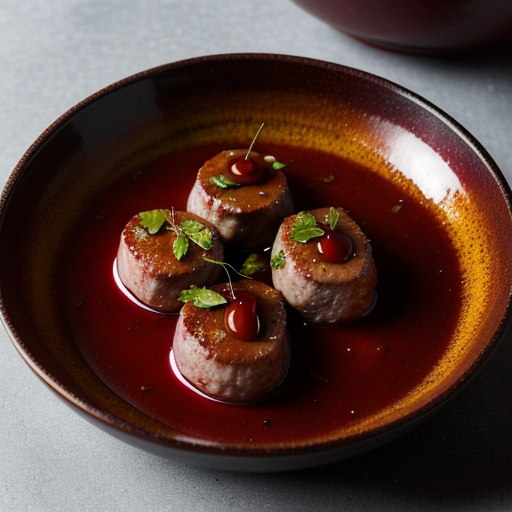 Pork Medallions With Cherry Sauce (4 PTS recipe image