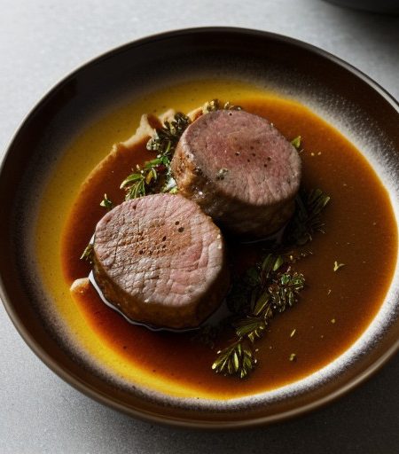Pork Medallions With Port Sauce recipe image
